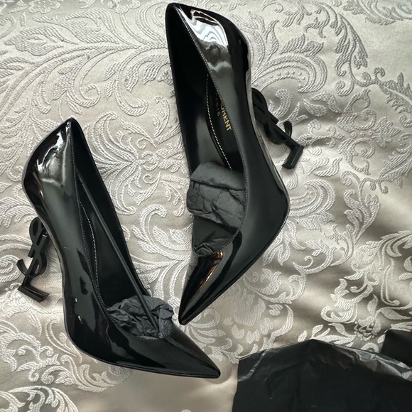 Yves Saint Laurent Shoes - SAINT LAURENT YSL Black Patent Leather OPYUM Pumps size 39 EU/9 US (New)
